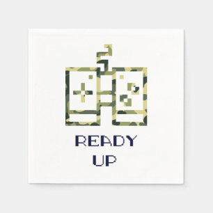 Guardanapo De Papel Controle de Vídeo Game Camuflado Pronto Gamer