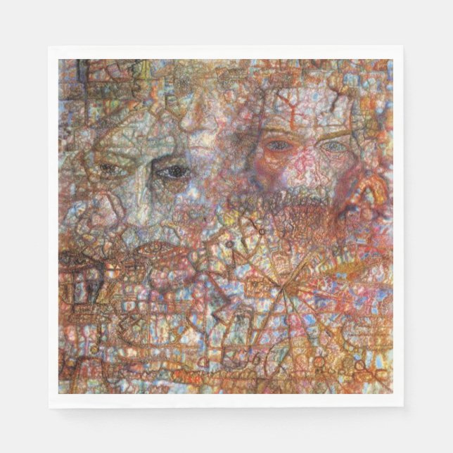 Guardanapo De Papel Convenções: Duas Faces (por Pavel Filonov) (Frente)