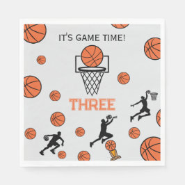 Guardanapo De Papel Convite de Aniversário de Basquete