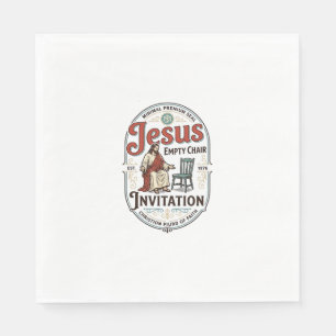 Guardanapo De Papel Convite de Cadeira Vazia de Jesus Convite de Cadei