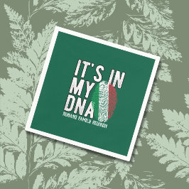 Guardanapo De Papel Convite de Reunião de Família de DNA Italiano