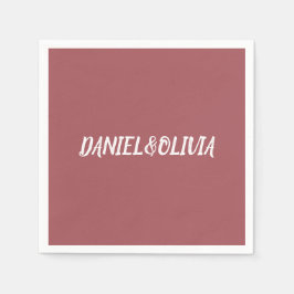 Guardanapo De Papel Convite para Casamento Clássico de Brown Vintage