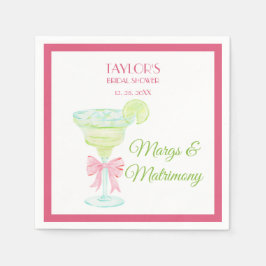 Guardanapo De Papel Convite para chá de noiva Margs & Matrimony