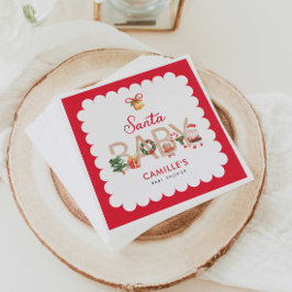 Guardanapo De Papel Convite para Chás de fraldas de inverno