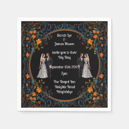 Guardanapo De Papel Convites e Convites personalizados para Casamento