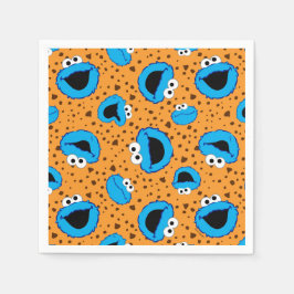 Guardanapo De Papel Cookie Monster on Cookie Pattern