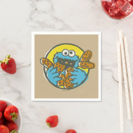 Guardanapo De Papel Cookie Monster Retro
