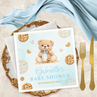 Guardanapo De Papel Cookies and milk Baby Shower - Cookie Baby Shower