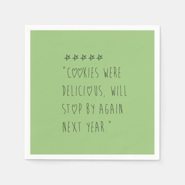 Guardanapo De Papel Cookies were delicious (Frente)