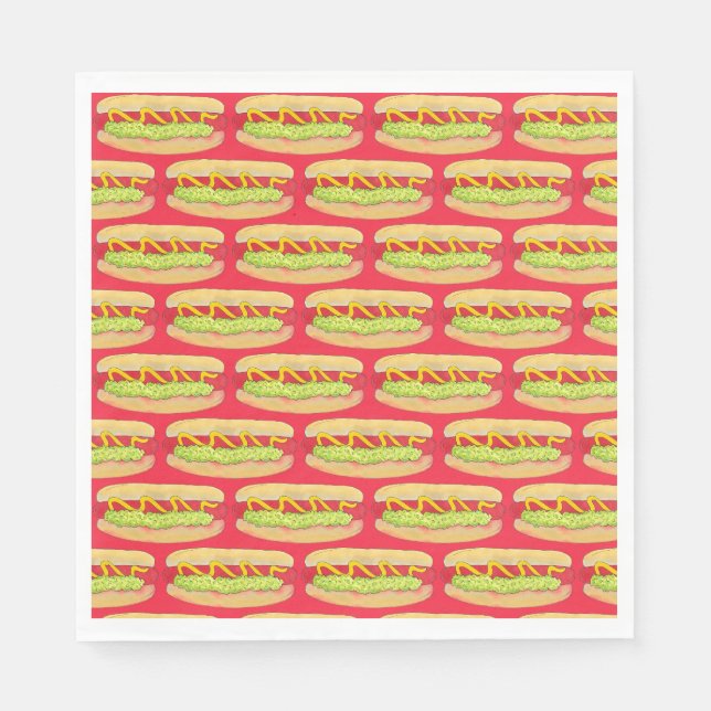 Guardanapo De Papel Cookout de Comida Portland ME do Hotdog do Snapper (Frente)