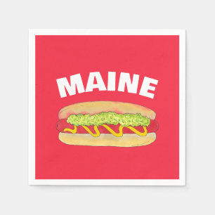 Guardanapo De Papel Cookout de Comida Portland ME do Hotdog do Snapper