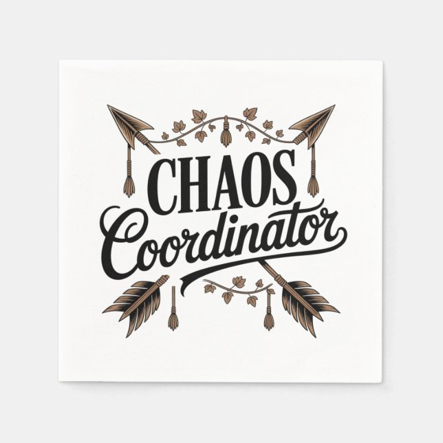Guardanapo De Papel Coordenador de Caos (Frente)