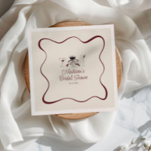 Coquetéis Desenhados à Mão Quadro Ondulado Chá de 