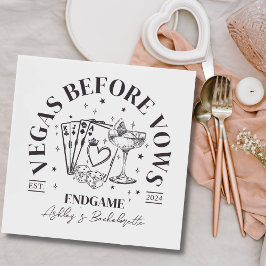 Guardanapo De Papel Coquetéis Retro Festa de solteira Preta