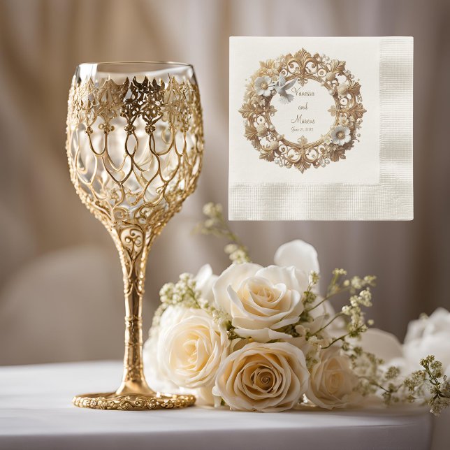 Guardanapo De Papel Coquetel Cozinhado de Beija Branco Napkins (Criador carregado)