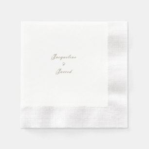 Guardanapo De Papel Coquetel Cunhado de Casamento Atemporal Elegante