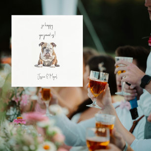 Guardanapo De Papel Coquetel de Casamento de Pet Engraçado