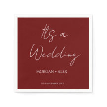 Coquetel de Casamento Vermelho Minimalista