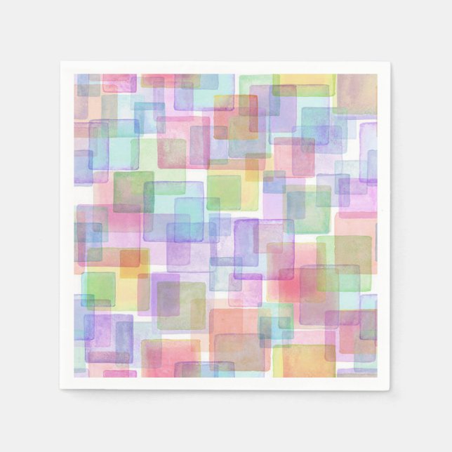 Guardanapo De Papel Coquetel de Cores Associado (Frente)