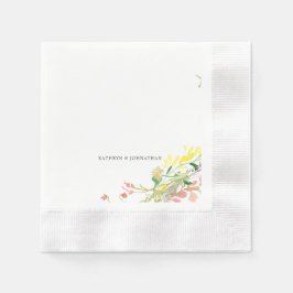 Guardanapo De Papel Coquetel de flor selvagem colorida