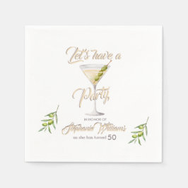 Guardanapo De Papel Coquetel de Verão, 50ª Festa de aniversário