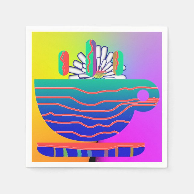 Guardanapo De Papel Coquetel do Campeonato Arco-Íris (Frente)