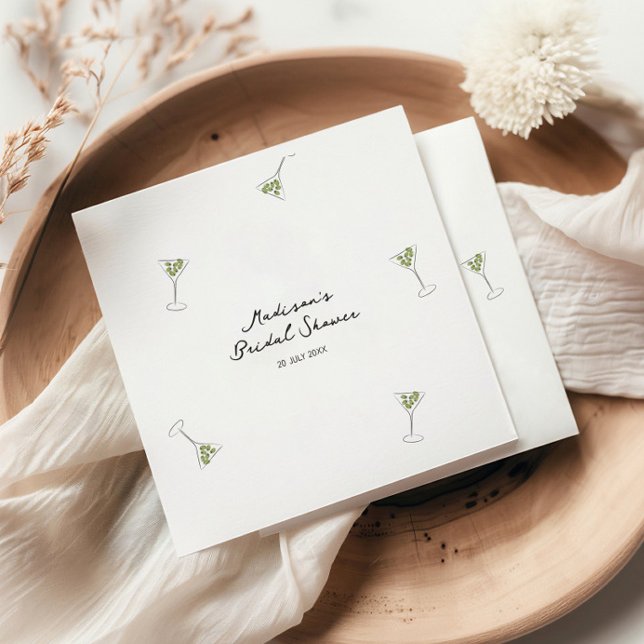 Guardanapo De Papel Coquetel Excêntrico de Noiva com Laço Desenhado à  (Criador carregado)