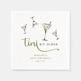 Guardanapo De Papel Coquetel Martini 'Um Pouquinho Mais Velho' Anivers