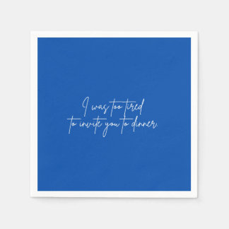 Guardanapo De Papel Coquetel napkin divertida festa de roteiro azul