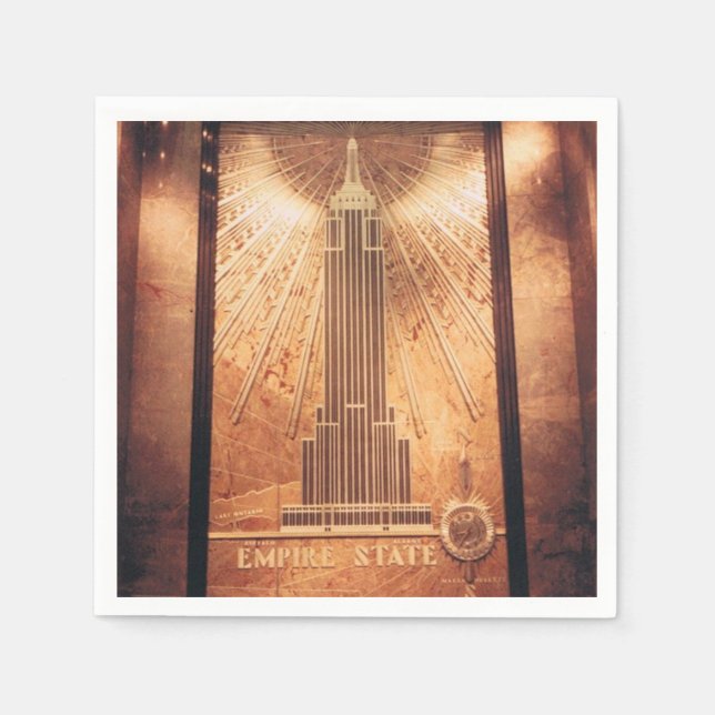 Guardanapo De Papel Coquetel Napkins com Empire State Building (Frente)