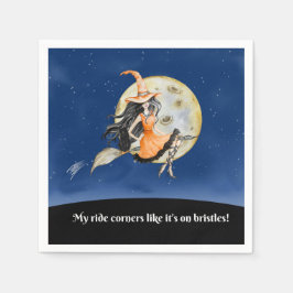 Guardanapo De Papel Coquetel Napkins, coroa doce da bruxa