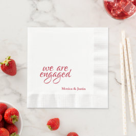 Guardanapo De Papel Coquetel Nós Estamos Engajados