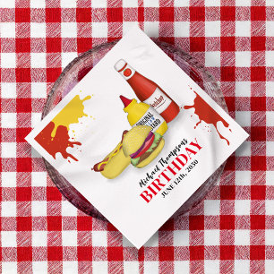 Guardanapo De Papel Coquetel Personalizado do CHURRASCO Barbeque de An
