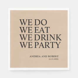 Guardanapo De Papel coquetel recepção de casamento