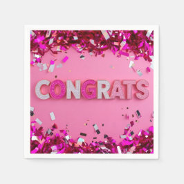 Guardanapo De Papel Coquetel Rosa Napkins