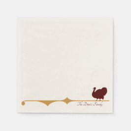 Guardanapo De Papel Coquetel Turquia com Ouro rico