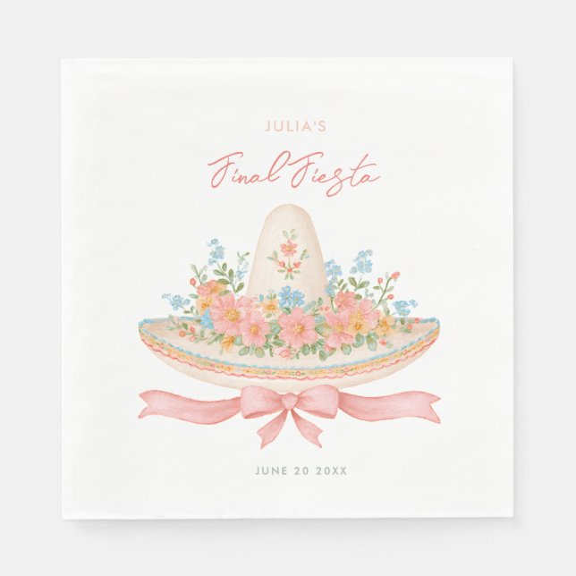 Guardanapo De Papel Coquette  SombreroFinal Fiesta Margarita (Frente)
