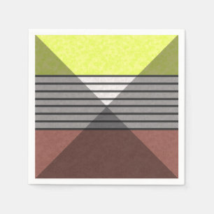 Guardanapo De Papel cor abstrato moderna limão amarelo-marrom bl
