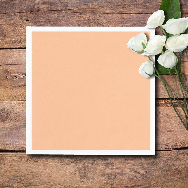 Guardanapo De Papel Cor da Moda Rosa Bege Sólida | Elegante (Criador carregado)