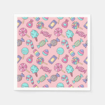 Cor de rosa Festa de aniversário doce