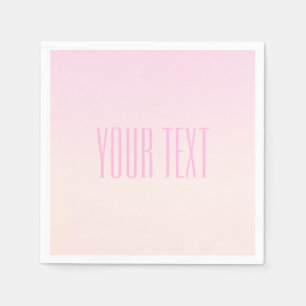 Guardanapo De Papel Cor de rosa para mascar o sol com texto personaliz