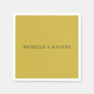 Guardanapo De Papel Cor Dourada Minimalista Simples Moderna