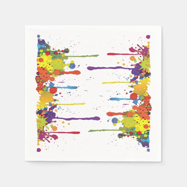 Guardanapo De Papel COR FUNNY SPLASH II + seu backgr. & ideias (Frente)