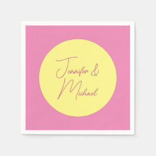 Guardanapo De Papel Cor Simples de Pastel Simples Moderna e Minimalist