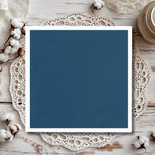Guardanapo De Papel Cor Sólida Azul Prussiana Clássico Elegante