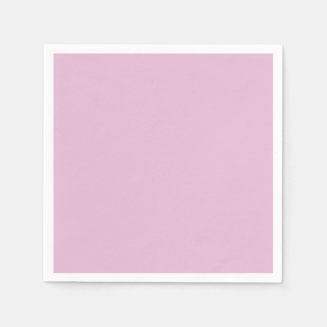 Guardanapo De Papel Cor sólida, cor-de-rosa clara (Frente)