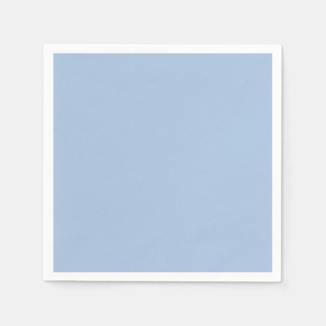 Guardanapo De Papel Cor Sólida Pó Azul Mola Pastel (Frente)
