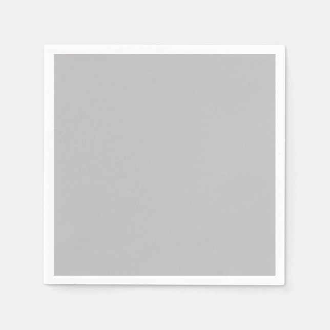 Guardanapo De Papel Cor Sólido Puro Prateado (Frente)