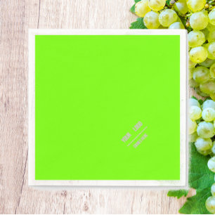 Guardanapo De Papel cor verde fluorescente sólida - adicionar guardan