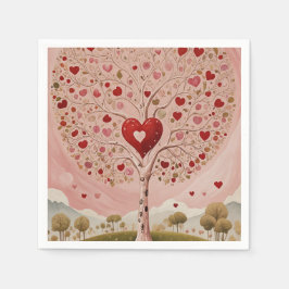 Guardanapo De Papel Coração